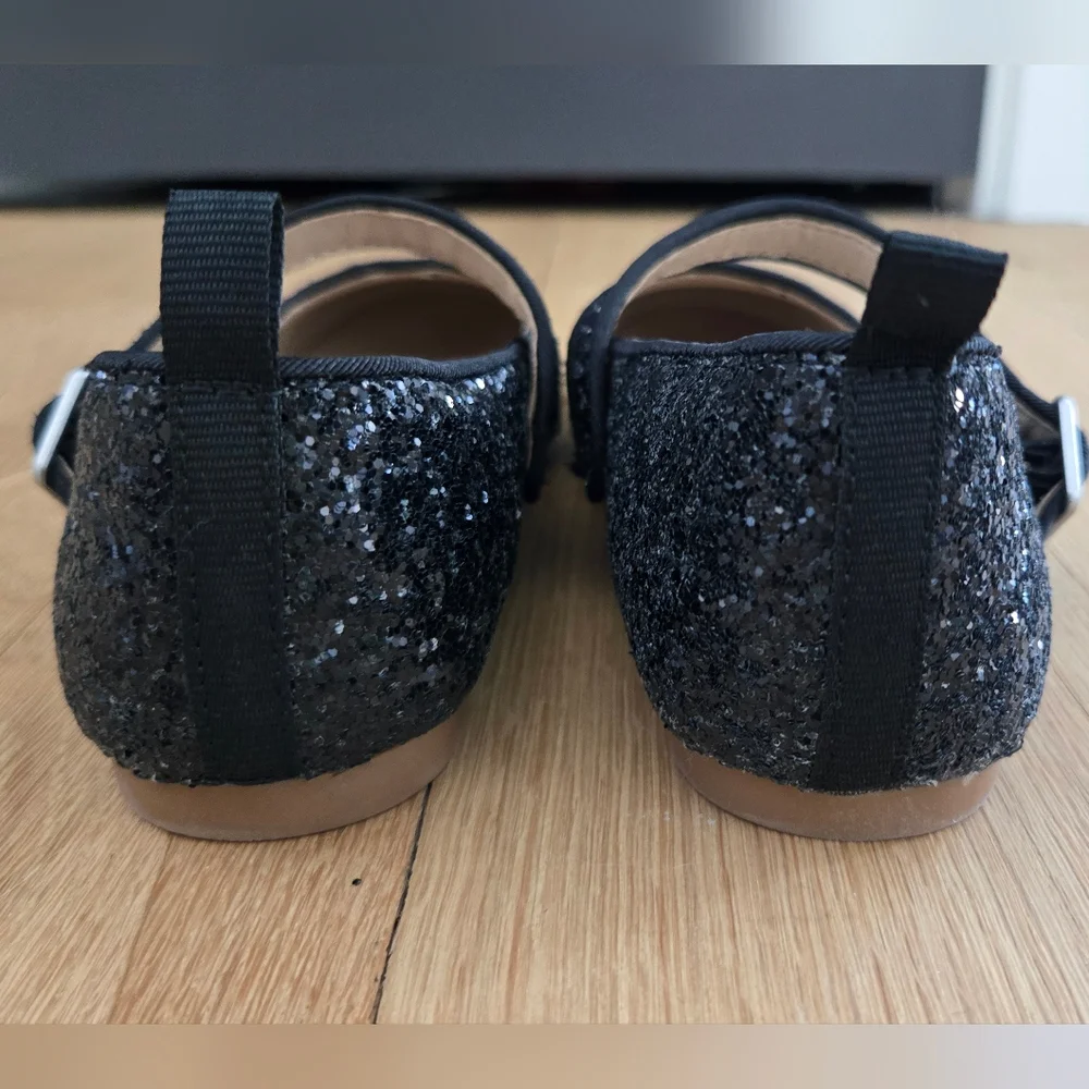 GAP Glittery Black Kids Dress Shoes